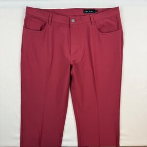 Dunning Golf Mens Burgundy Performance Stretch 5-Pocket Pants 38x32 DN801805EB